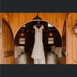 Wedding dress, worn once .